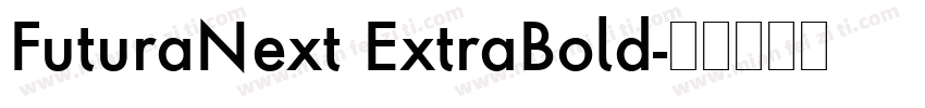 FuturaNext ExtraBold字体转换